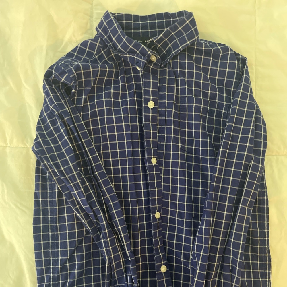 Janie and Jack Blue Plaid Shirt